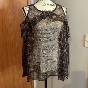 Sheer off the shoulder top